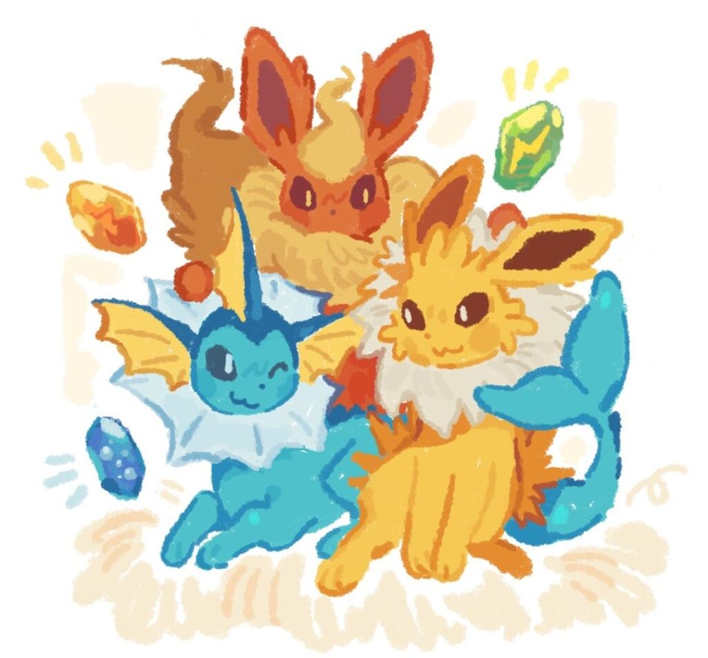 [OC]All of the eeveelutions!