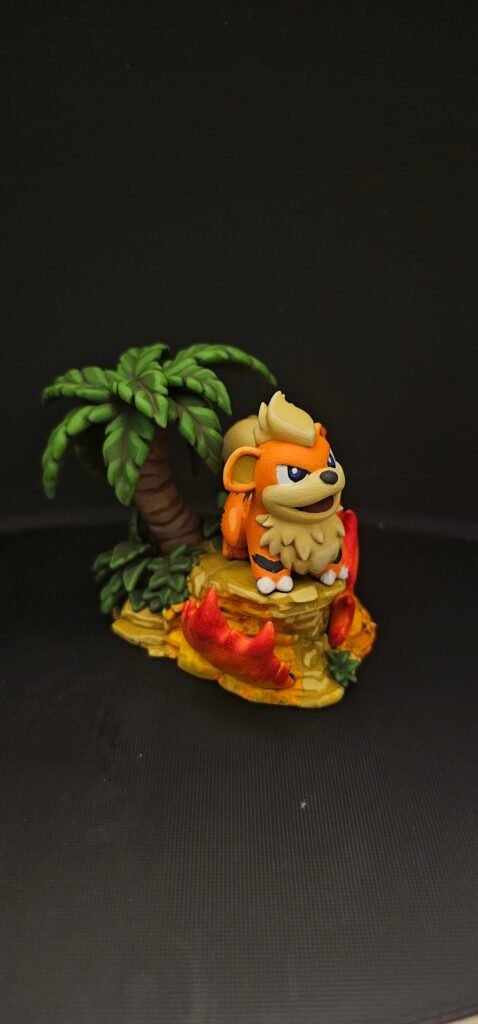 Painted a fiery good boy.