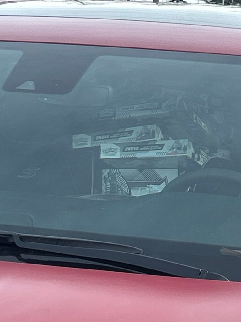 Apparently I need to hire a team to get me a box of Pokemon packs to rip! Scalpers: 1, Me: 0