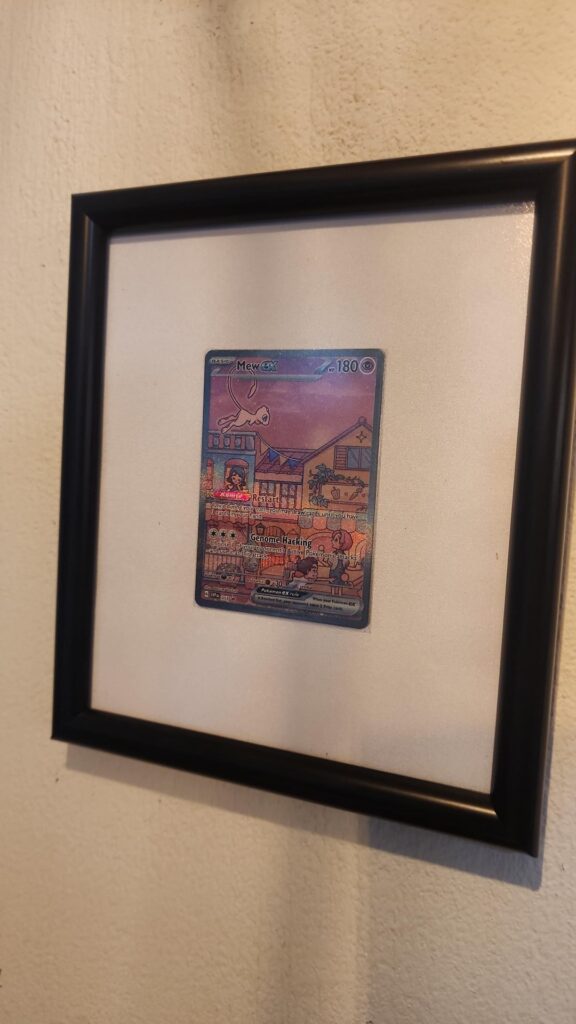 I had these Pokemon and One Piece cards framed, I loved the result! I've already had all my valuable cards framed.