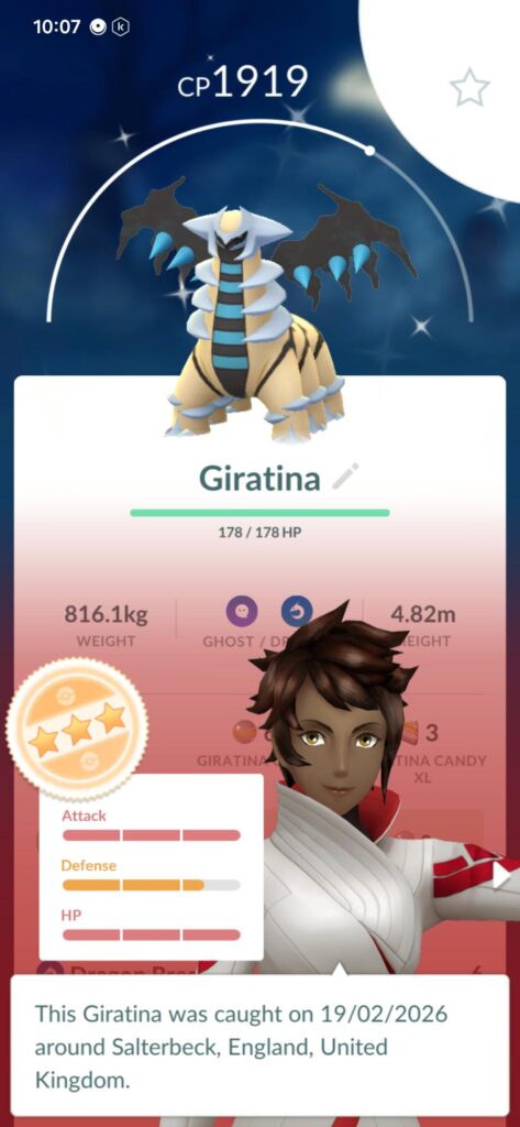 Not a hundo, but I'm not complaining! Never even caught a normal one before!