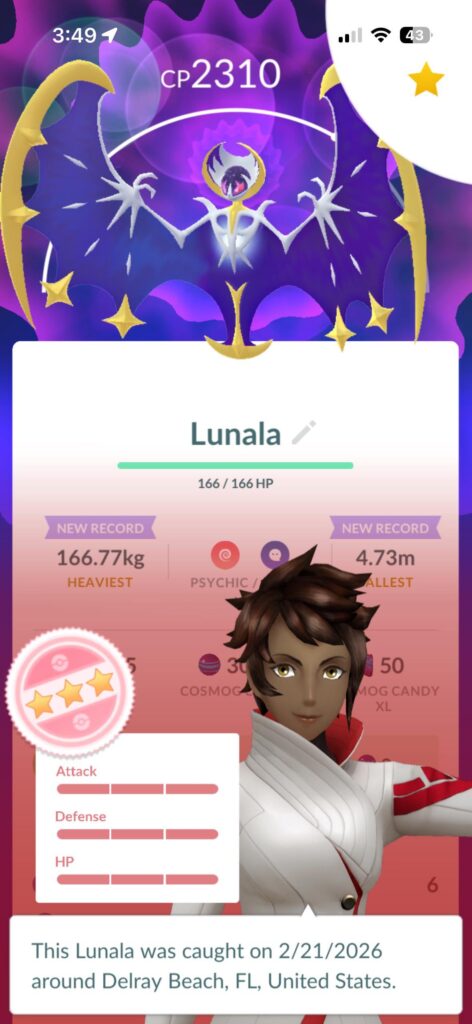 When shiny Lunala