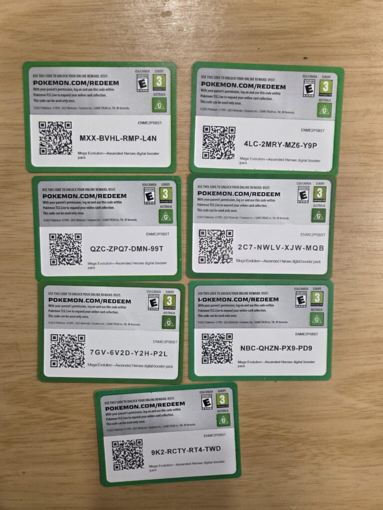 Got some Ascended Code Cards for y'all