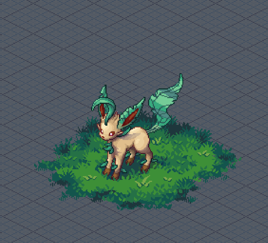 A wild isometric Leafeon appears 🍃