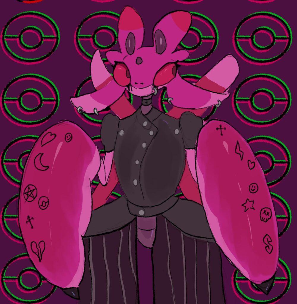 Got asked to draw goth lurantis