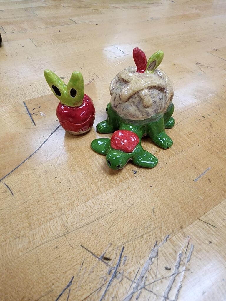 applin and appletun sculptures!!