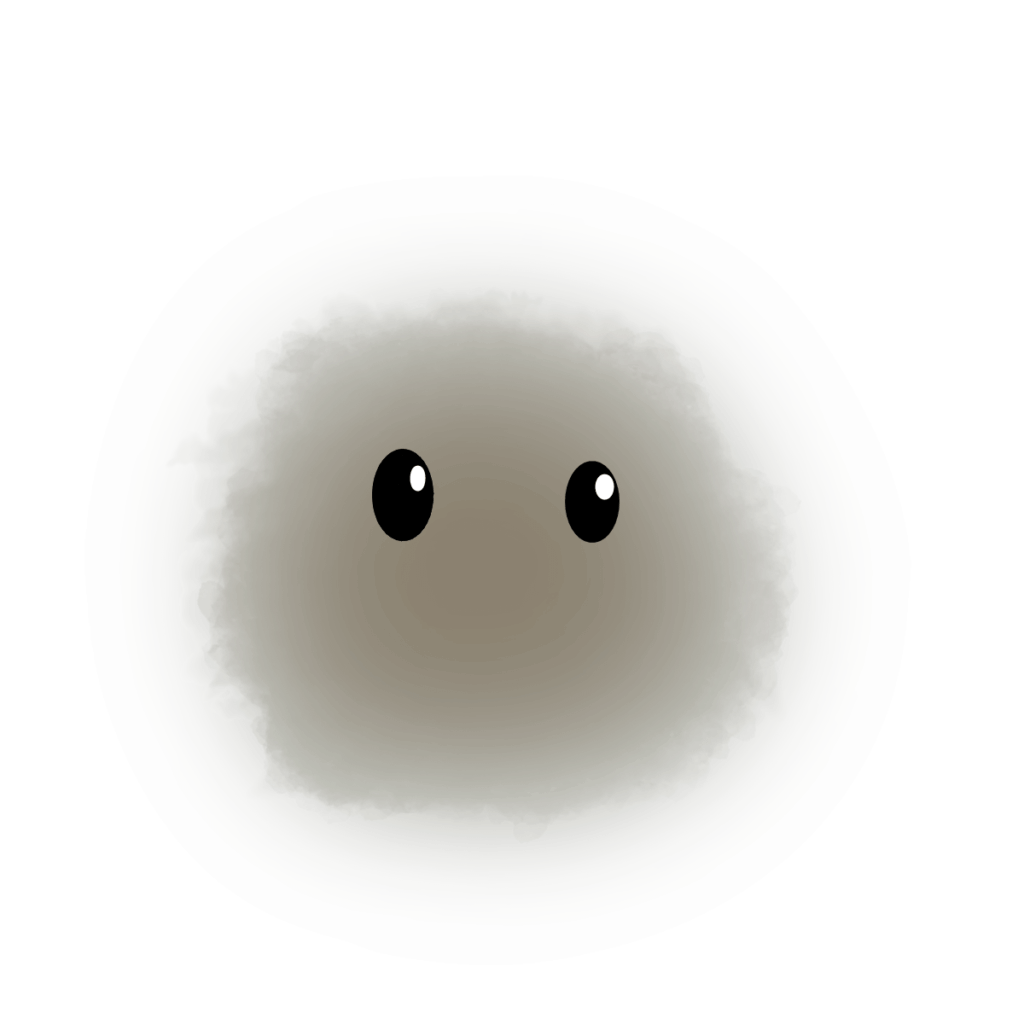 My niece made a dust bunny pokemon