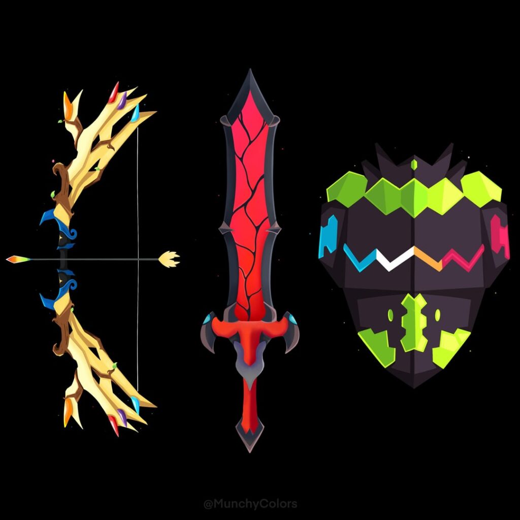 Life, Death and Order Weapon Designs 🌱🪦⚖️✨