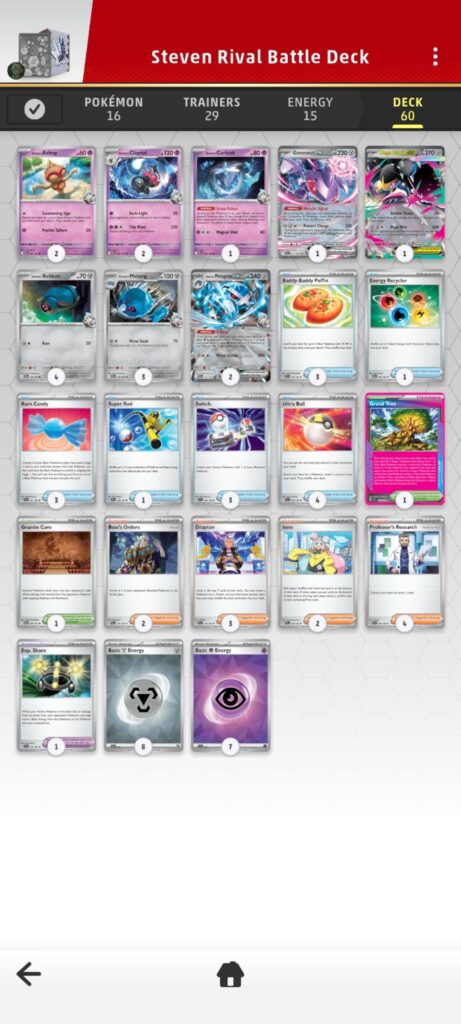 Any Recommendations for Steven's Rival Deck?