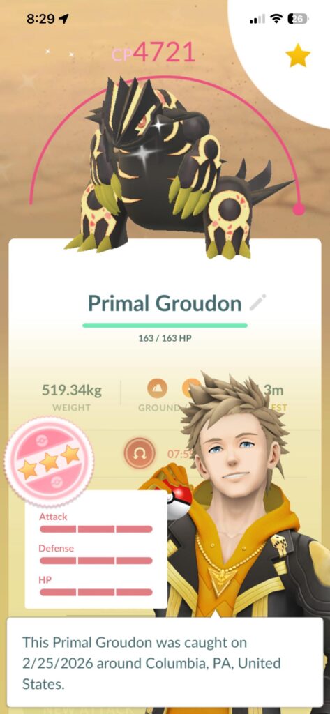 Second raid of the day. Didn’t have a primal at all.