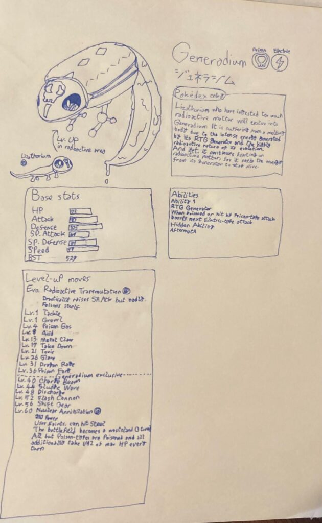 First geniune attempt at designing a fakemon