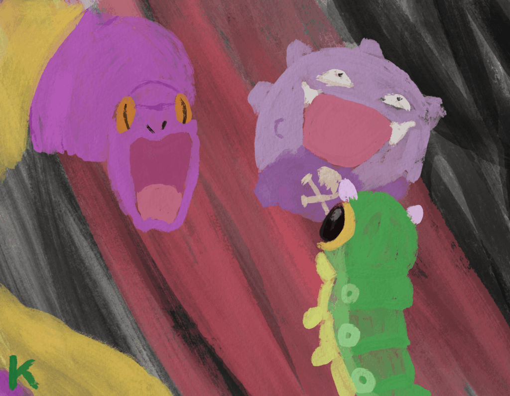 Caterpie Vs Team Rocket