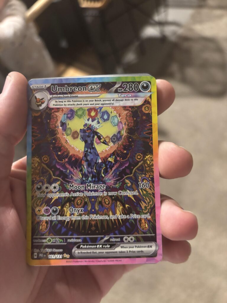 Always open packs with friends and family