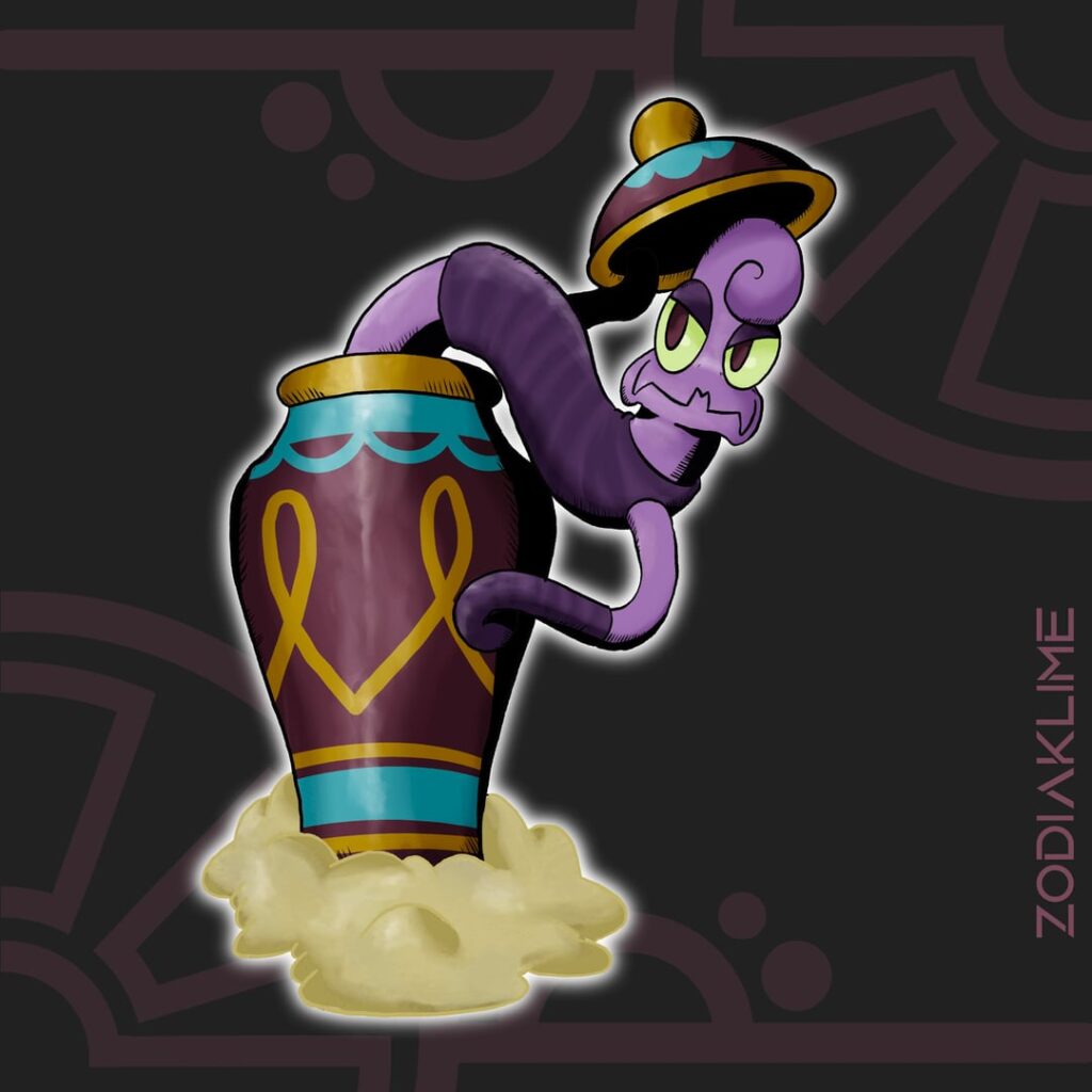 Sandworm/ Urn Fakemon concept