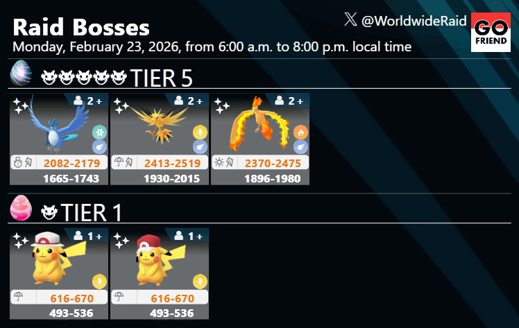 Road to Kalos：Monday｜Monday, February 23, 2026, from 6:00 a.m. to 8:00 p.m. local time