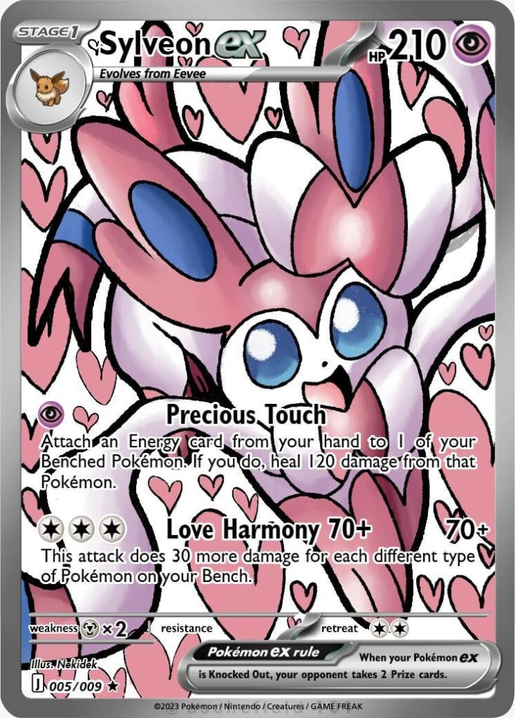 I draw pokémon tcg Sylveon Card