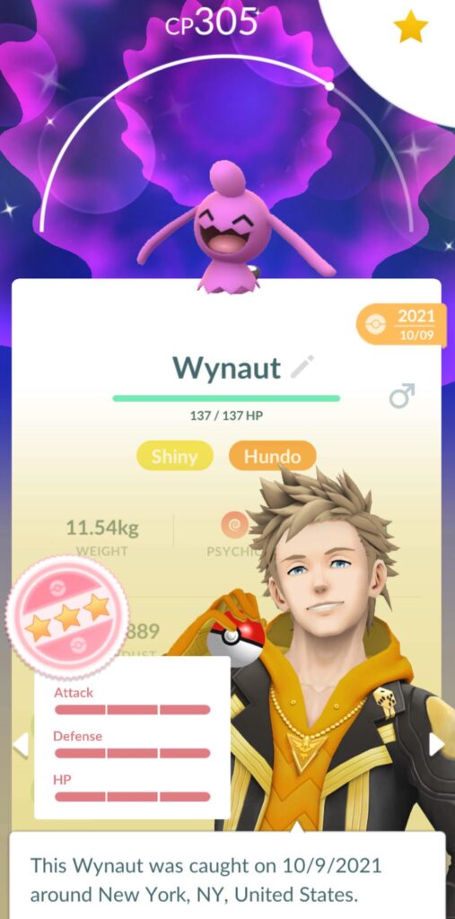 Shiny Hundo Wynaut