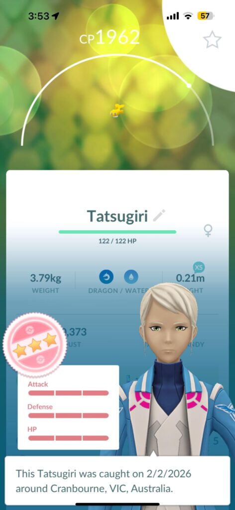 THANK YOU TO WHOEVER INVITED ME TO THIS RAID!! I DIDNT KNOW IT WAS ONLY A REGIONAL POKÉMON! (I’m in California)