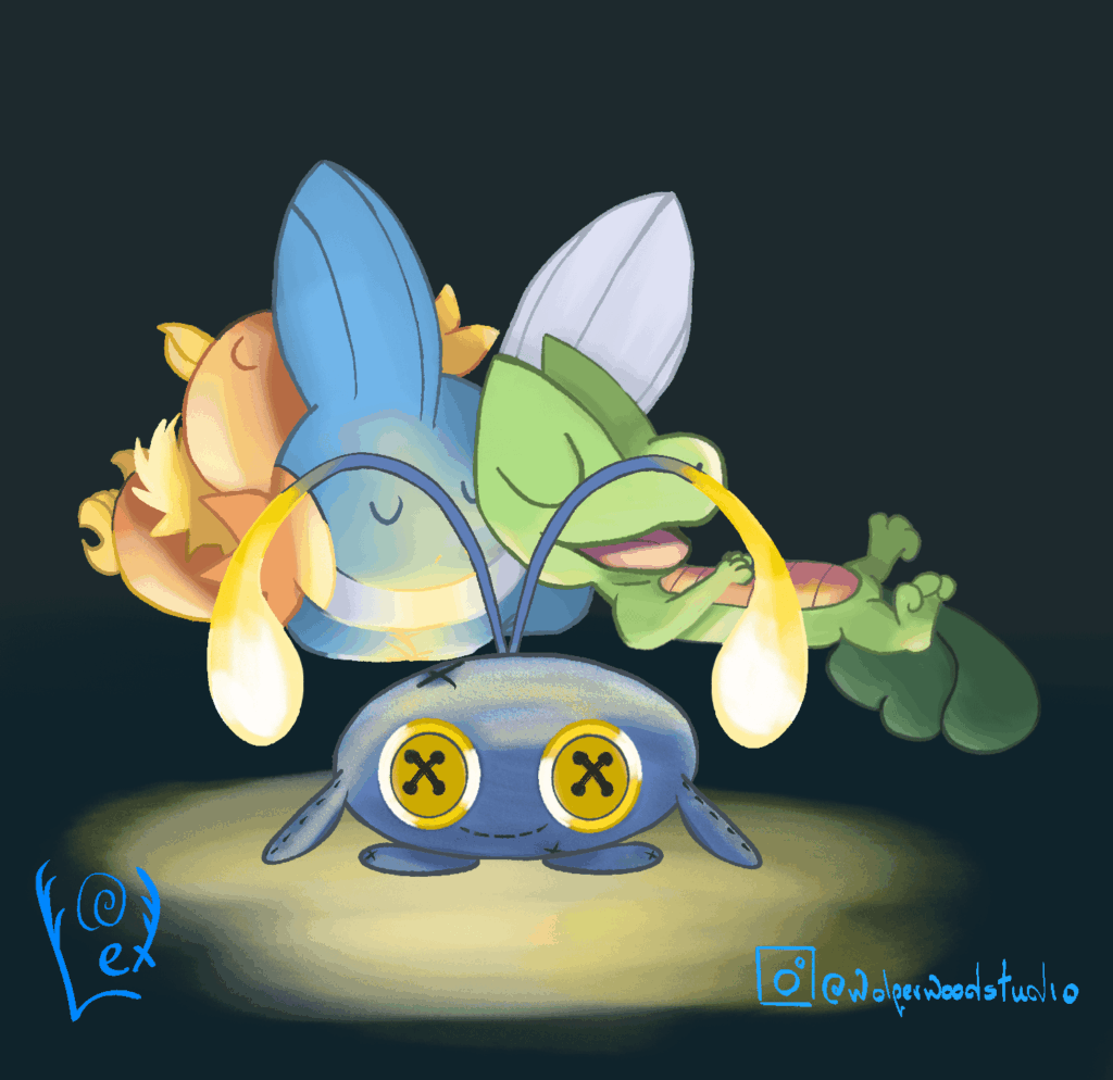 Drawing starter Pokemon until I enjoy my art style -- Hoenn edition! [OC]