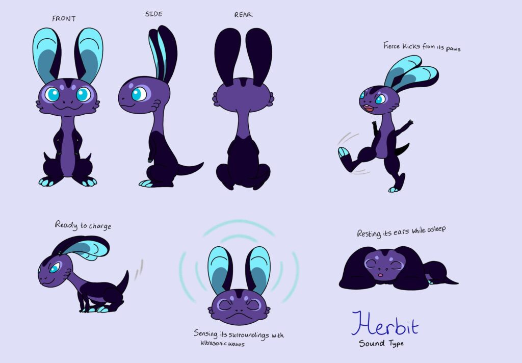 Concept art of a Pokémon I call Herbit [OC]