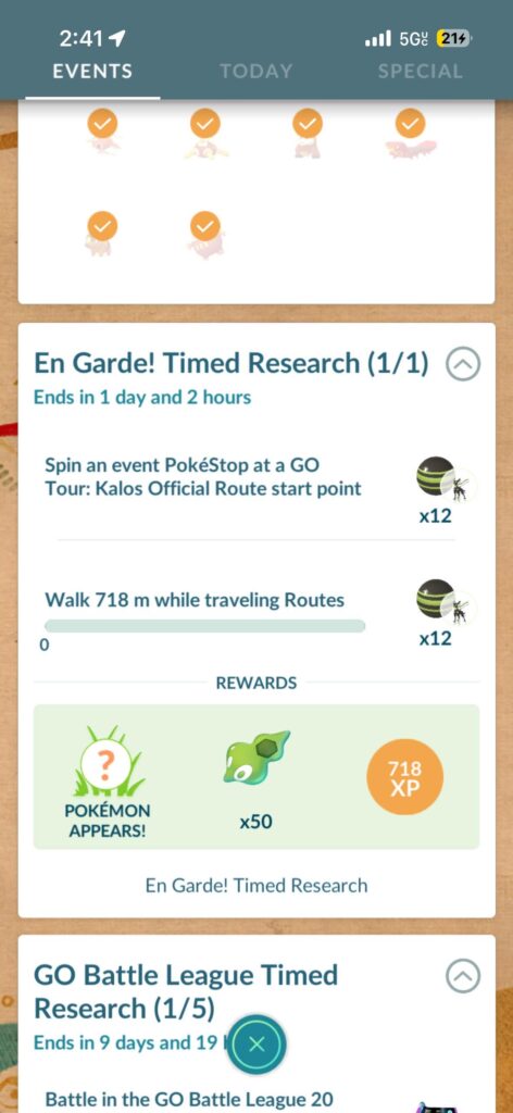 Eh Garde timed research where is the stop?