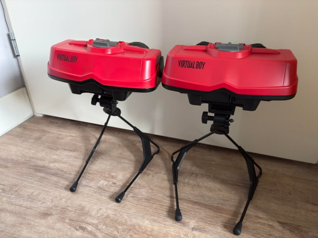Old virtual boy next to new one