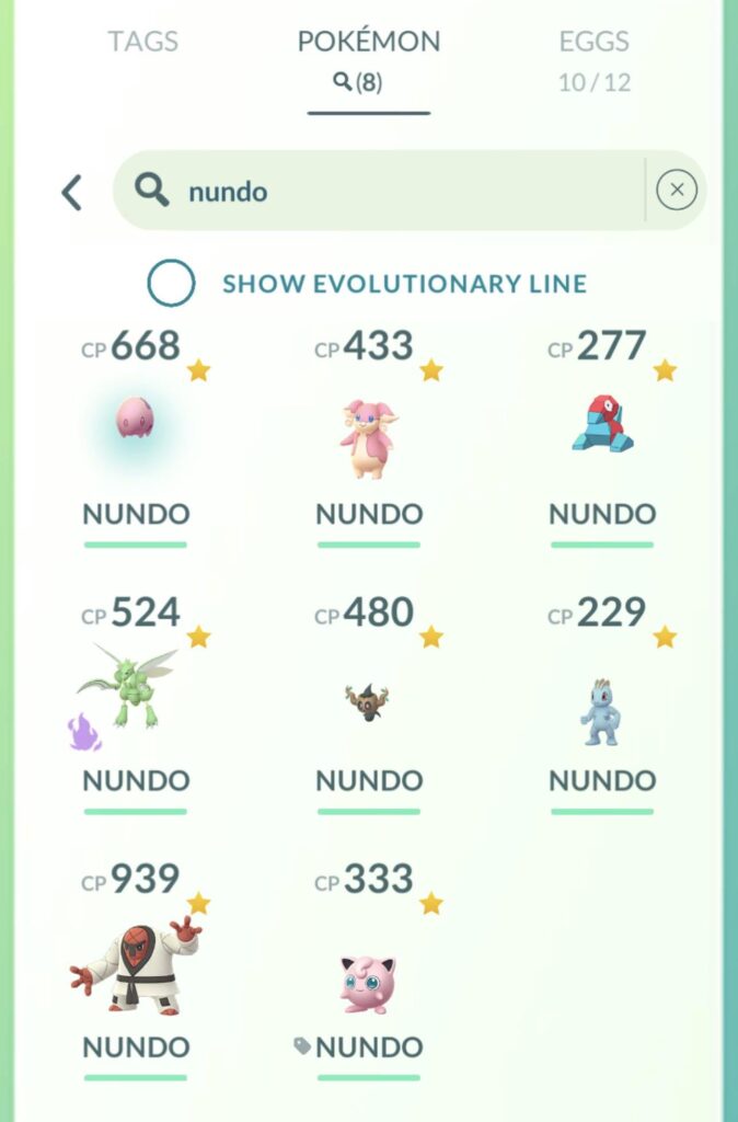 Just caught NUNDO #8!