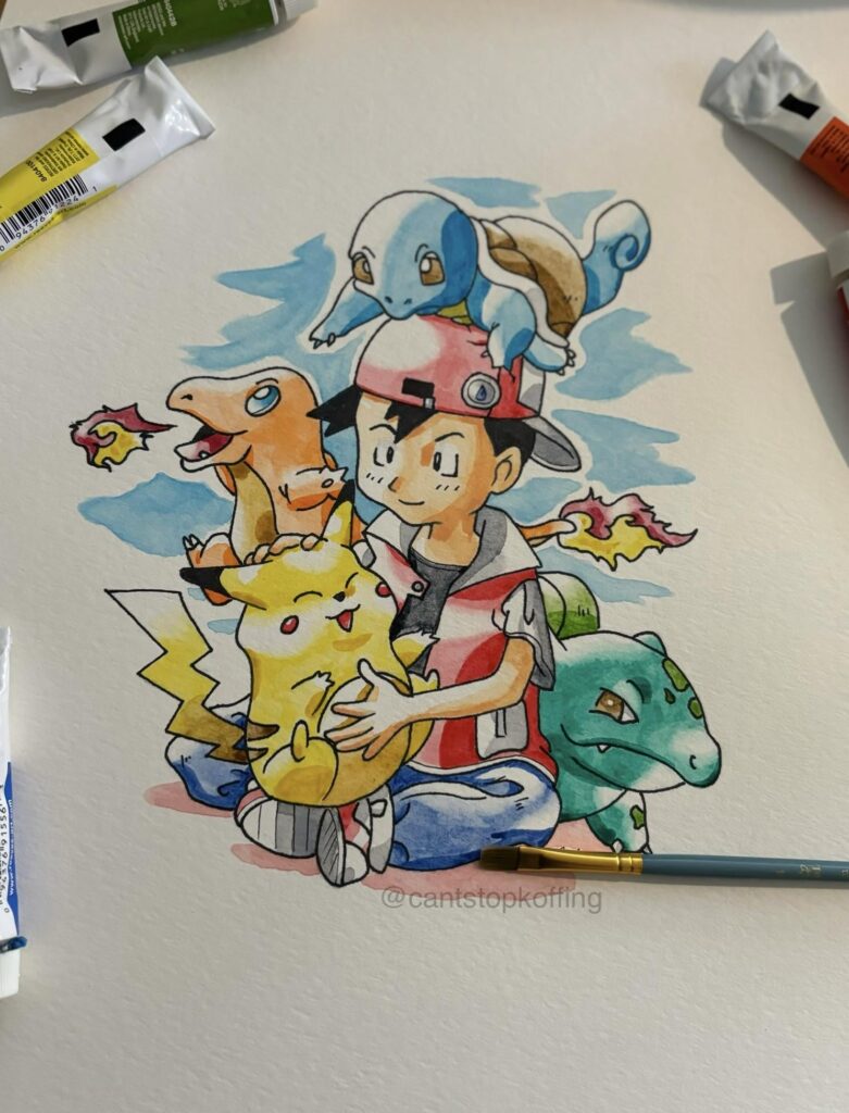 Painted one of my favorite Ken Sugimori designs!