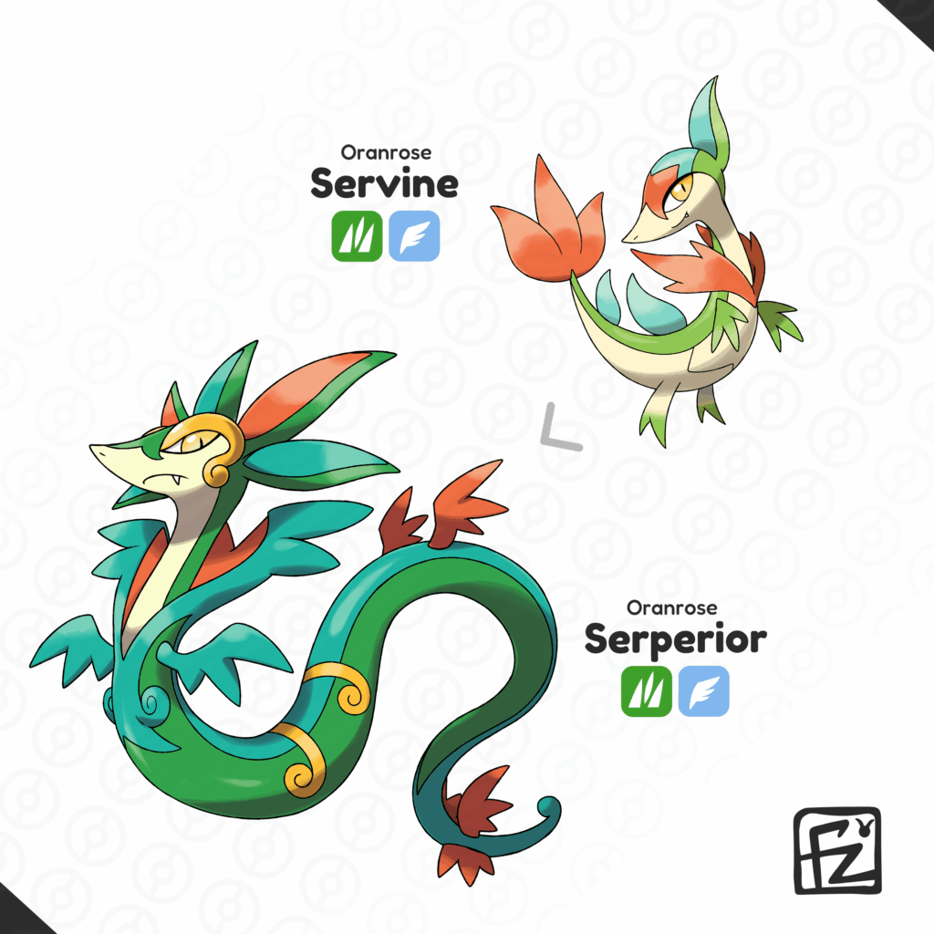 Oranrose Servine and Serperior 🐉🍃