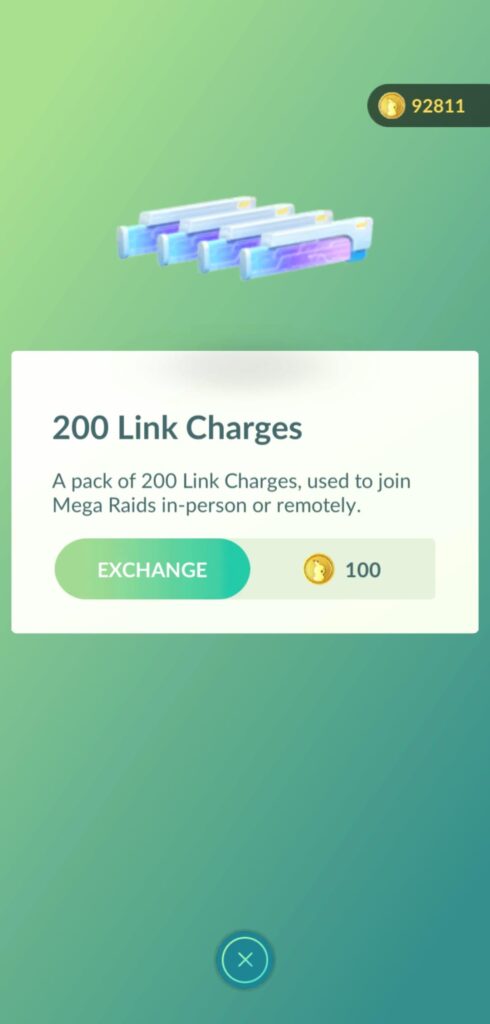 Link charges are live