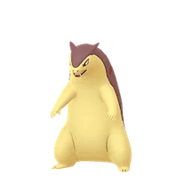 A lot of Typhlosion fans forget he doesn't always have fire aroundhis neck, most of the time he looks like long ferret with anger issues.