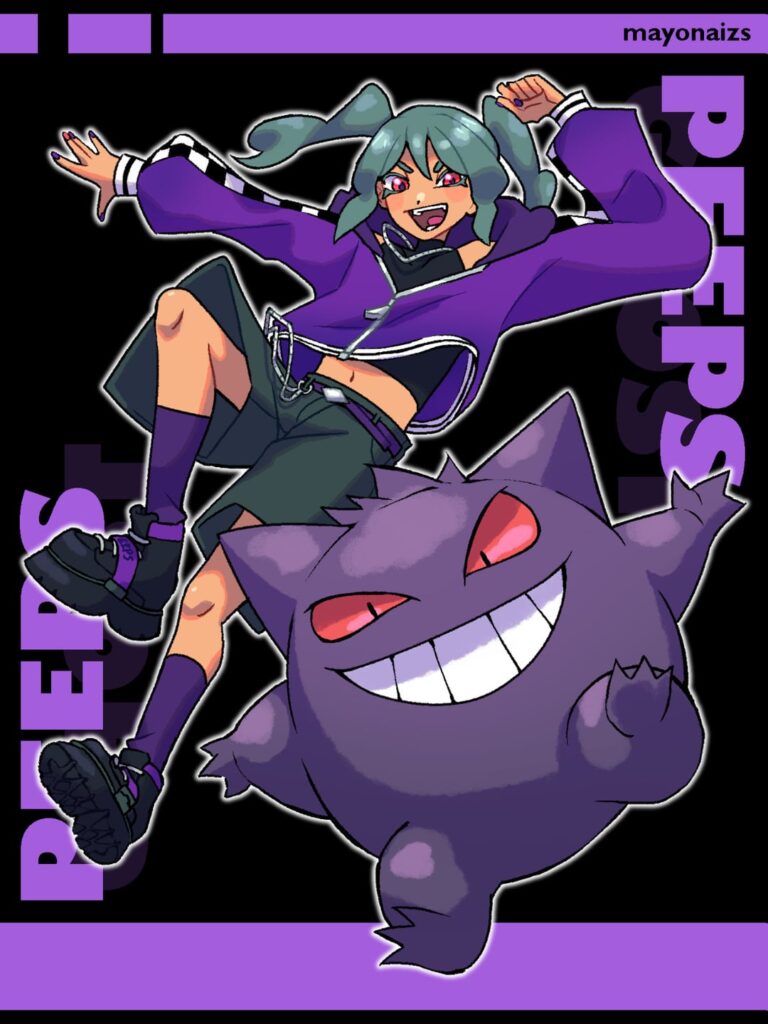 Couldn't design gym leaders for my fan region so i drew Miku instead