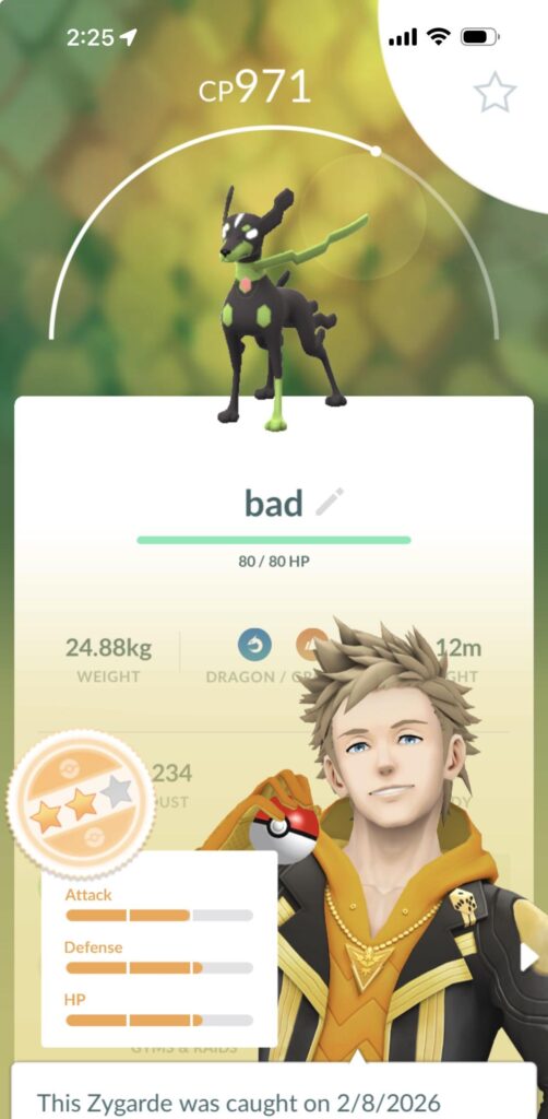 Going insane over the RNG of Zygarde