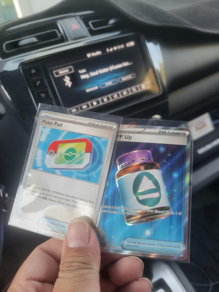 Result of two Ascended Heroes sticker pack