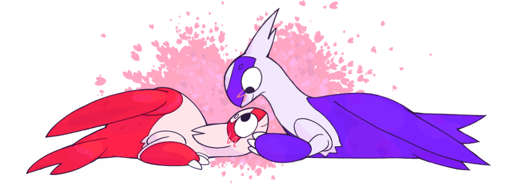 Some valentine themed lati art (Art by me)