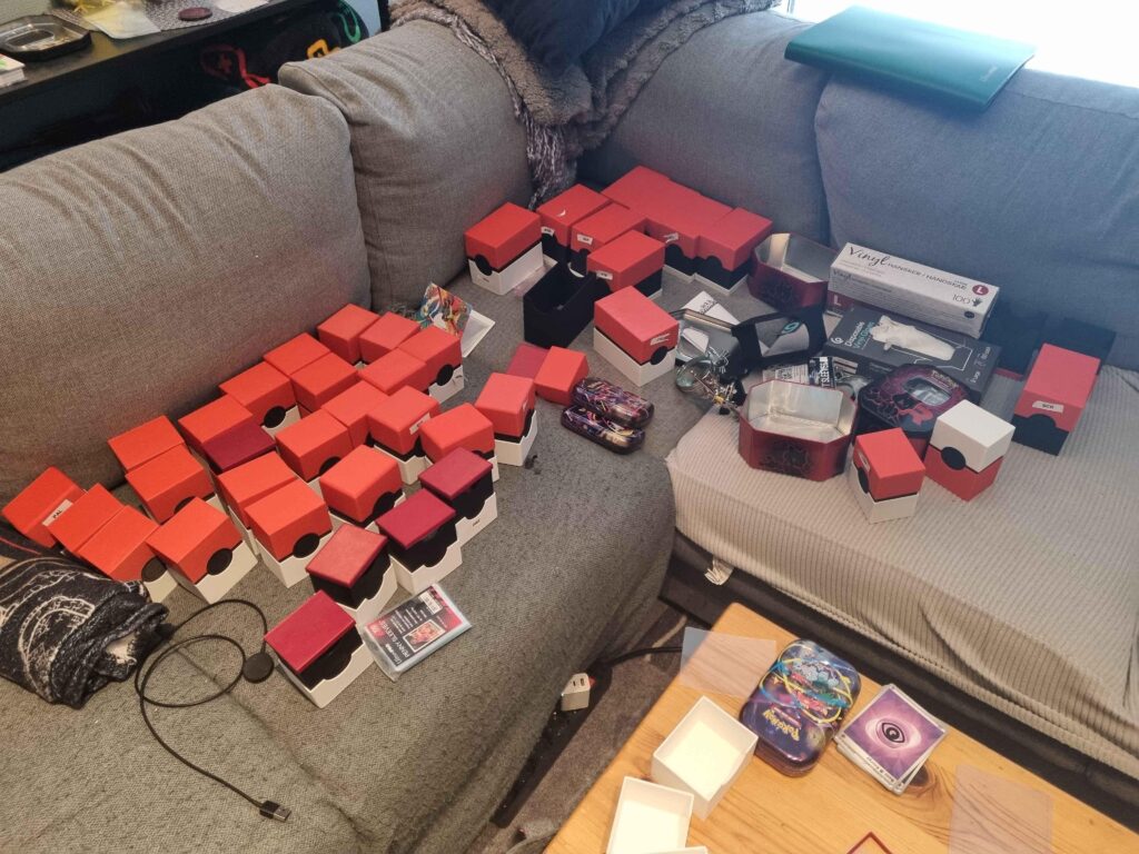 Is binders the best way to store cards? Boxes took too much space, realized too late, so now preparing to order binders. Best to keep few but large binders for them all? Or smaller binders for each series? Like one for mega evolutions, one for scarlet & violet, one for X and Y, etc.