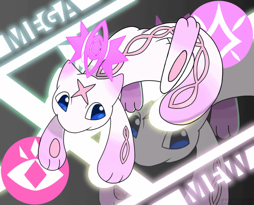 Mega Mew X and Y concepts + WIP Sketches