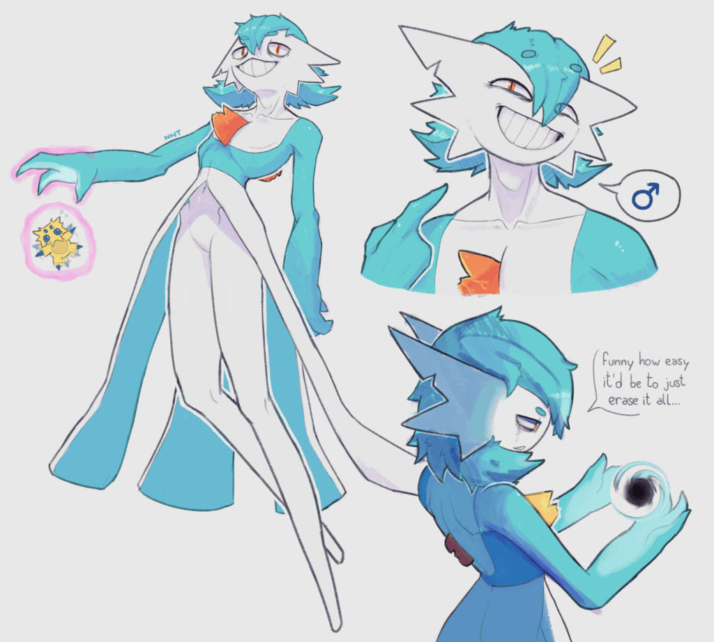 [OC] Manic Depressive Gardevoir (art by me)