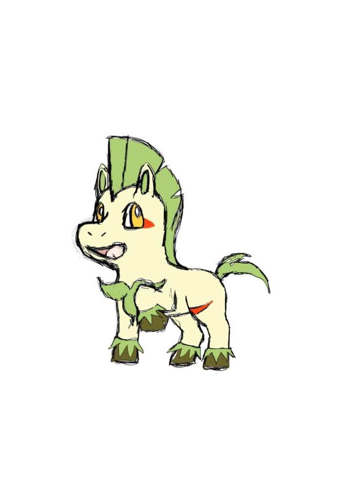 Grass starter sketch. Open to ideas for improvement or ideas for names.