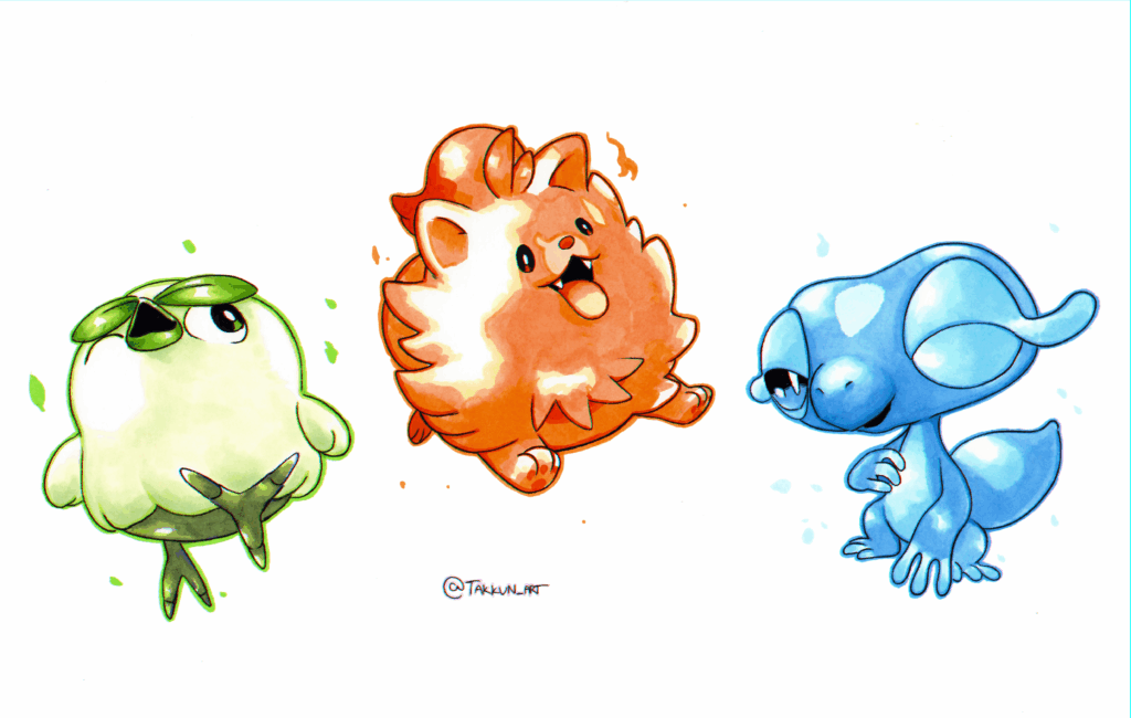 Choose your starter! [OC] art by me