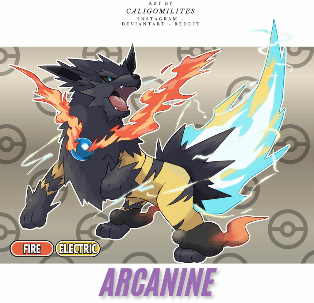Thunderstone Evolution Growlithe - Fire Electric Type Arcanine