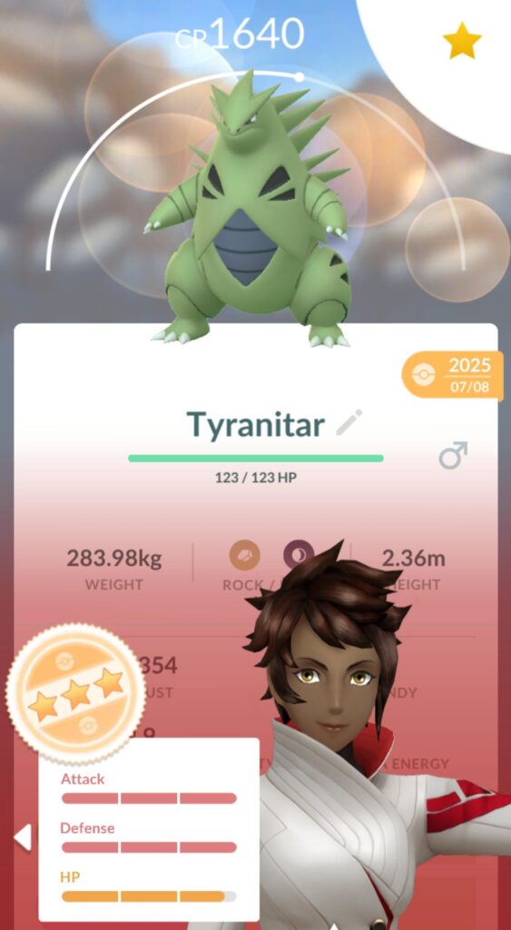 I finally got my 1st Tyranitar!
