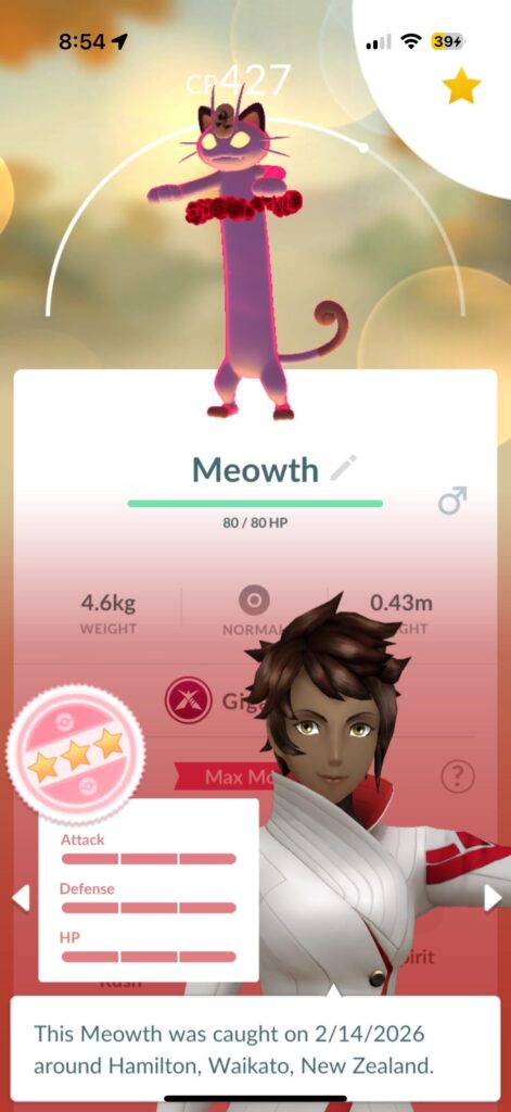 Caught a disappointment. Perfect and useless—Huzzah