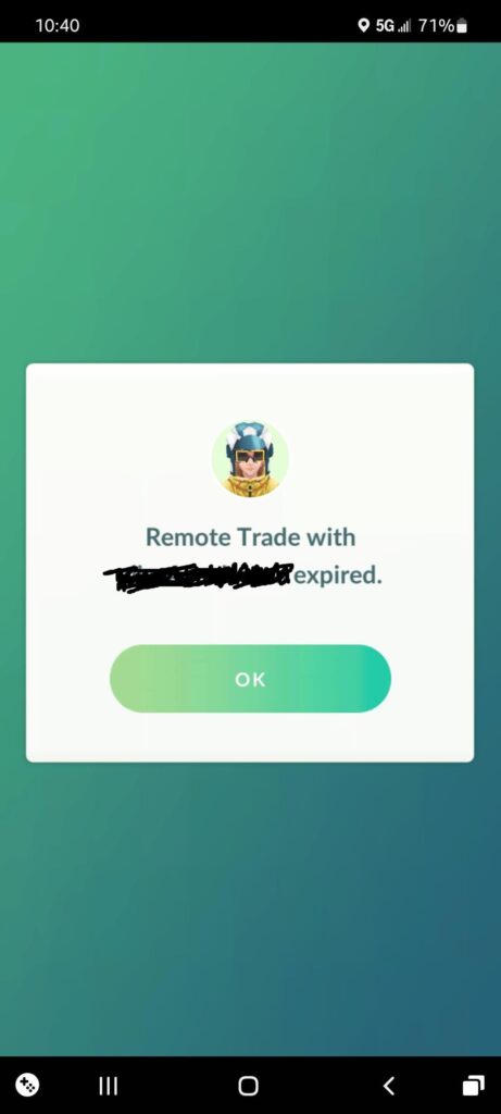 This screen keeps popping up randomly every 10 seconds to a few minutes after Forever Friends trade