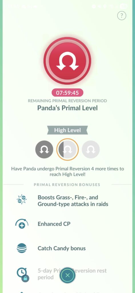 Go Tour Mega Evolution Bonus does not apply to Primals