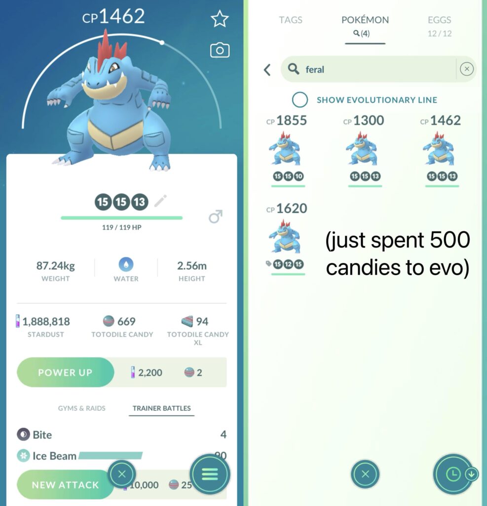 Pretty good spotlight hour; nearly 1200 Totodile Candies