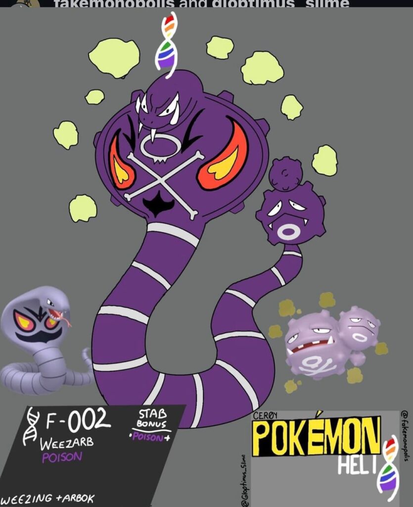 [OC] Weezarbo(Arbok + Weezing)