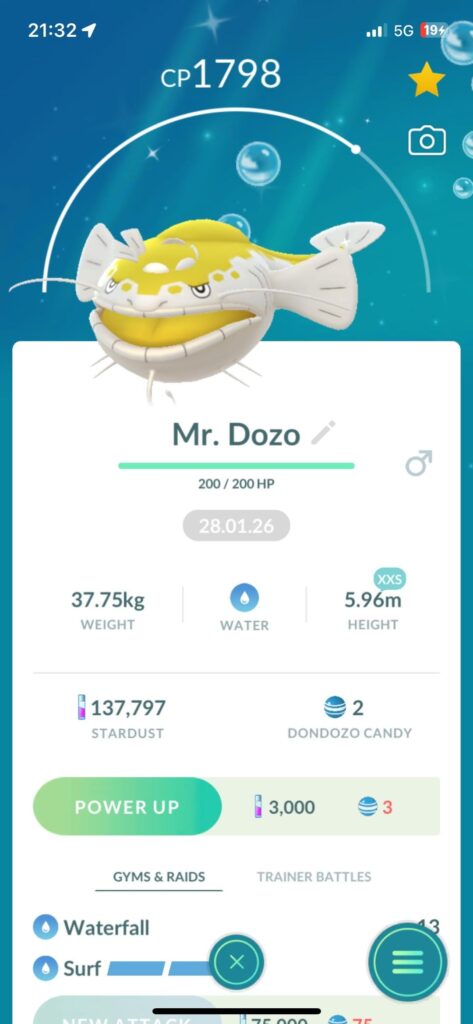 First Dondozo raid: Shundo XXS