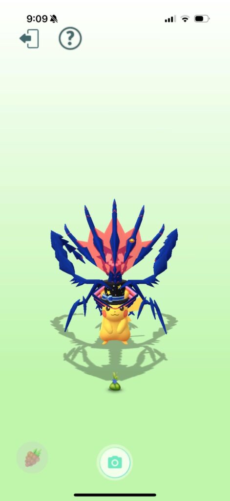 Pikachu is a tasty snack for Eternatus