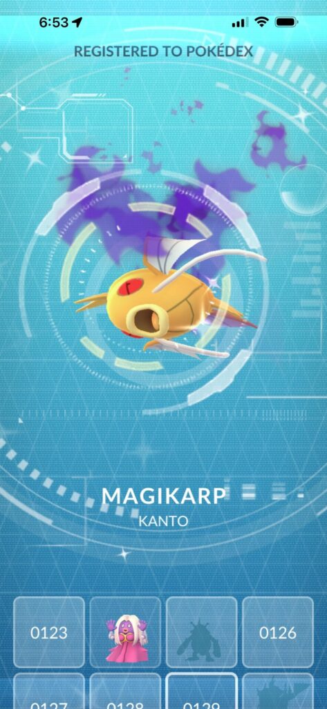 Apparently people actively try to get this thing, its pretty cool i guess. Also peep the xxl shadow magikarp
